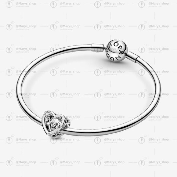 Pandora Entwined Infinite Hearts Charm - Picture 4 of 6